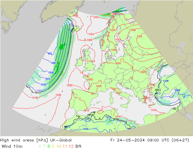 High wind areas UK-Global  24.05.2024 09 UTC