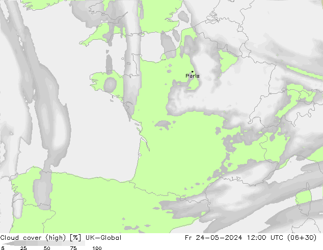 Wolken (hohe) UK-Global Fr 24.05.2024 12 UTC
