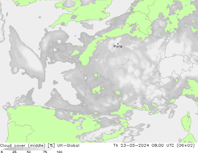 Nubi medie UK-Global gio 23.05.2024 08 UTC