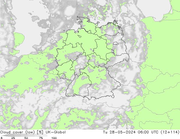 облака (низкий) UK-Global вт 28.05.2024 06 UTC