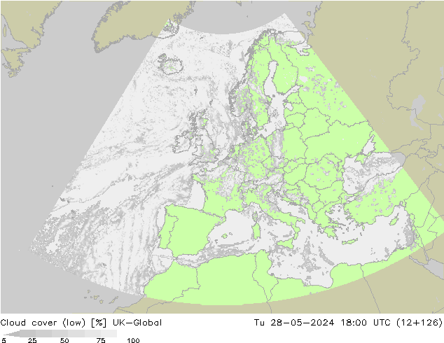 zachmurzenie (niskie) UK-Global wto. 28.05.2024 18 UTC
