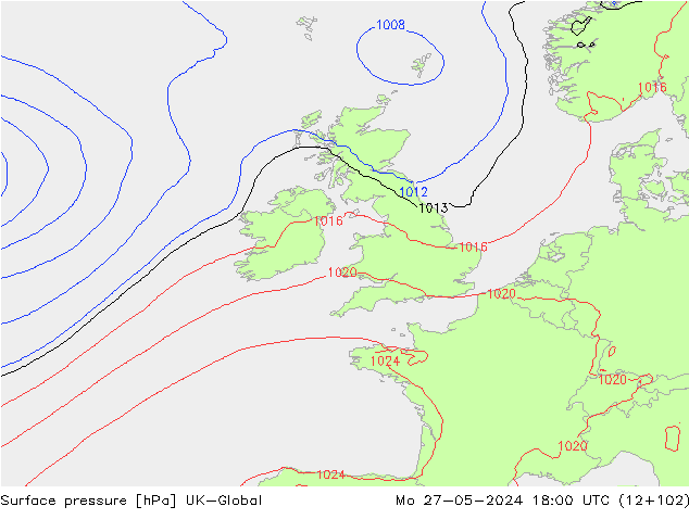 Yer basıncı UK-Global Pzt 27.05.2024 18 UTC