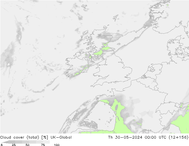 Bulutlar (toplam) UK-Global Per 30.05.2024 00 UTC