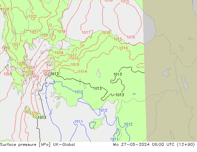 Yer basıncı UK-Global Pzt 27.05.2024 06 UTC