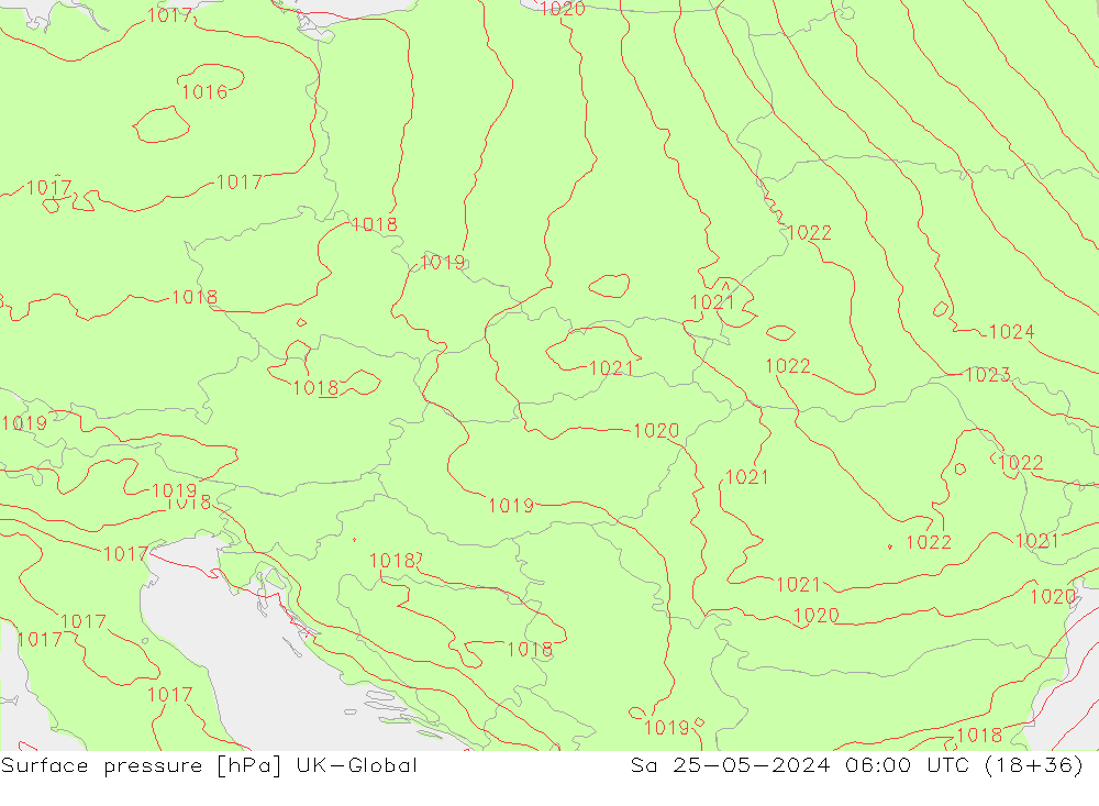 Yer basıncı UK-Global Cts 25.05.2024 06 UTC