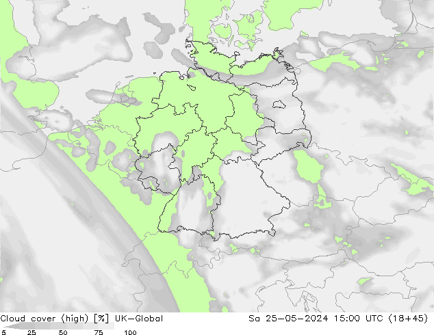 Wolken (hohe) UK-Global Sa 25.05.2024 15 UTC