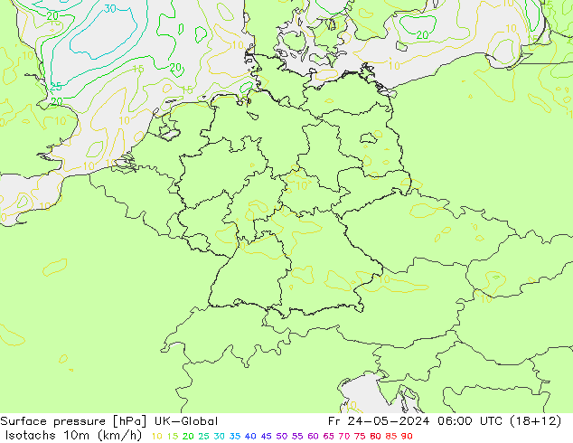 Isotaca (kph) UK-Global vie 24.05.2024 06 UTC