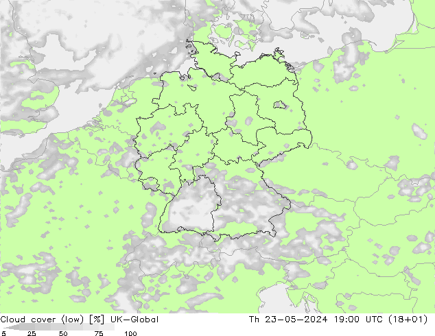 Bulutlar (düşük) UK-Global Per 23.05.2024 19 UTC