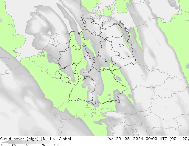 Bulutlar (yüksek) UK-Global Çar 29.05.2024 00 UTC