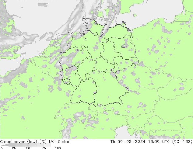 nízká oblaka UK-Global Čt 30.05.2024 18 UTC