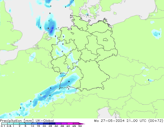 осадки UK-Global пн 27.05.2024 00 UTC