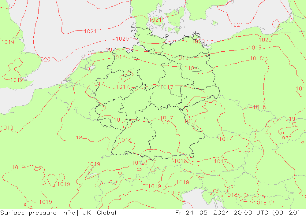 Yer basıncı UK-Global Cu 24.05.2024 20 UTC