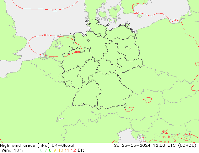High wind areas UK-Global Sa 25.05.2024 12 UTC
