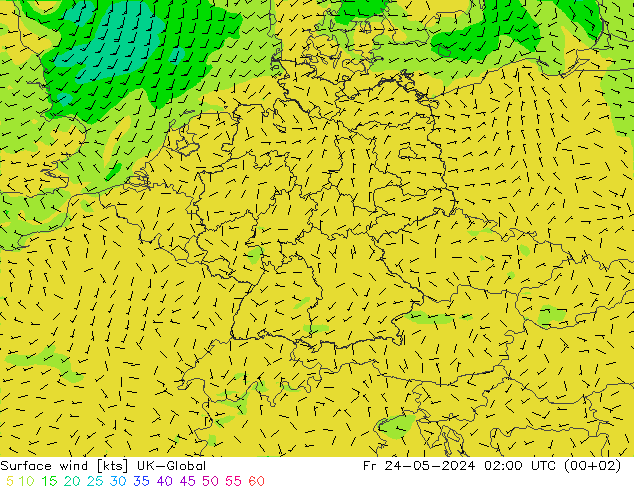 ветер 10 m UK-Global пт 24.05.2024 02 UTC