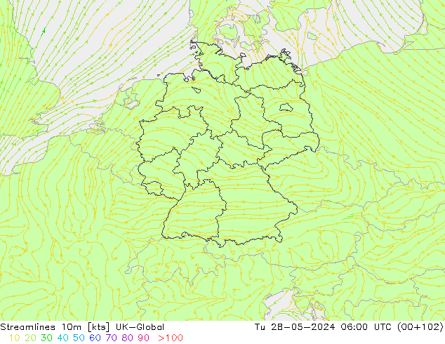 Línea de corriente 10m UK-Global mar 28.05.2024 06 UTC