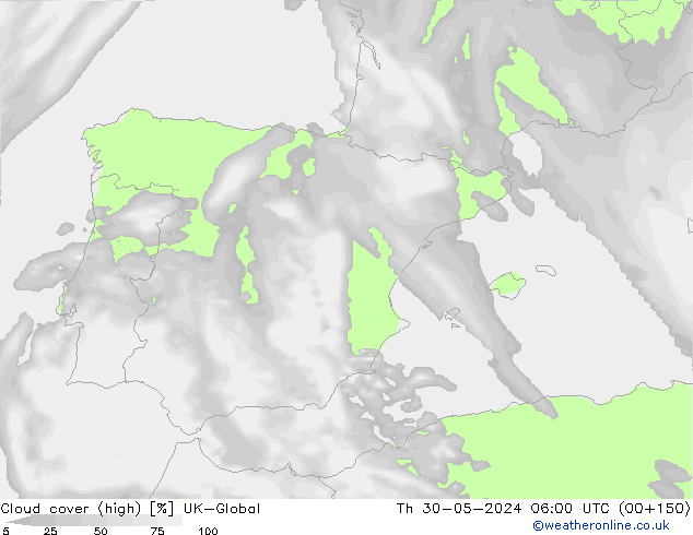 Wolken (hohe) UK-Global Do 30.05.2024 06 UTC