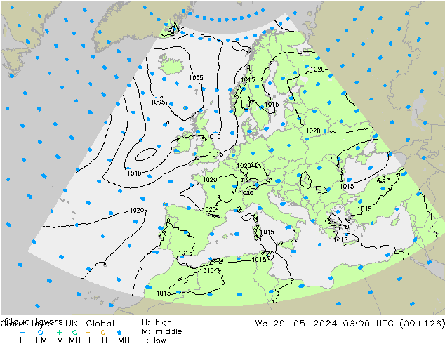 Cloud layer UK-Global mer 29.05.2024 06 UTC