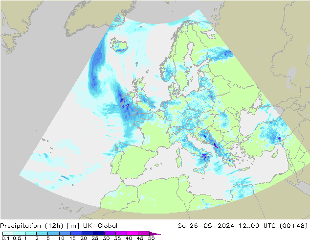 Nied. akkumuliert (12Std) UK-Global So 26.05.2024 00 UTC