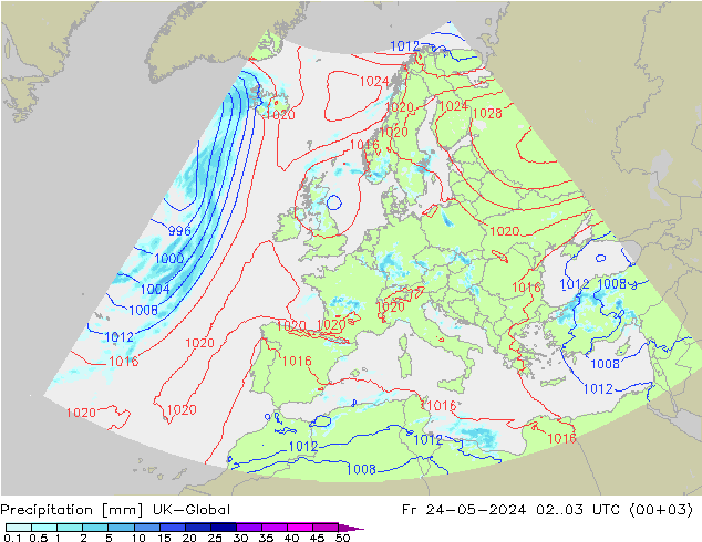 осадки UK-Global пт 24.05.2024 03 UTC