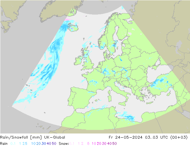 Rain/Snowfall UK-Global pt. 24.05.2024 03 UTC