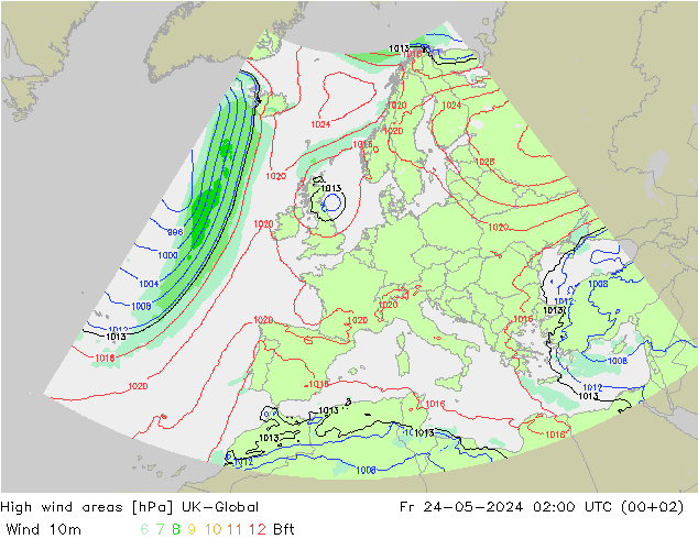 High wind areas UK-Global Fr 24.05.2024 02 UTC