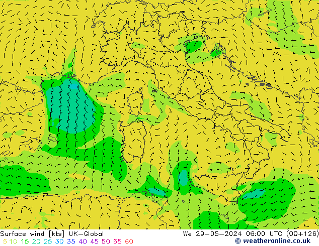 Wind 10 m UK-Global wo 29.05.2024 06 UTC