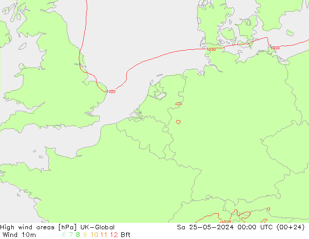 yüksek rüzgarlı alanlar UK-Global Cts 25.05.2024 00 UTC