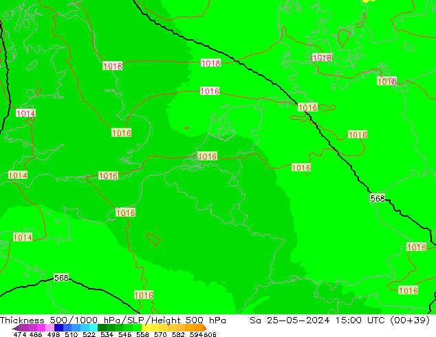 Thck 500-1000hPa UK-Global Sáb 25.05.2024 15 UTC