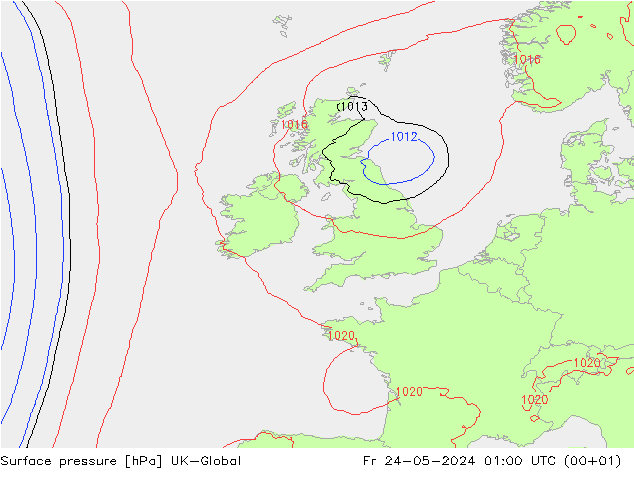 pression de l'air UK-Global ven 24.05.2024 01 UTC