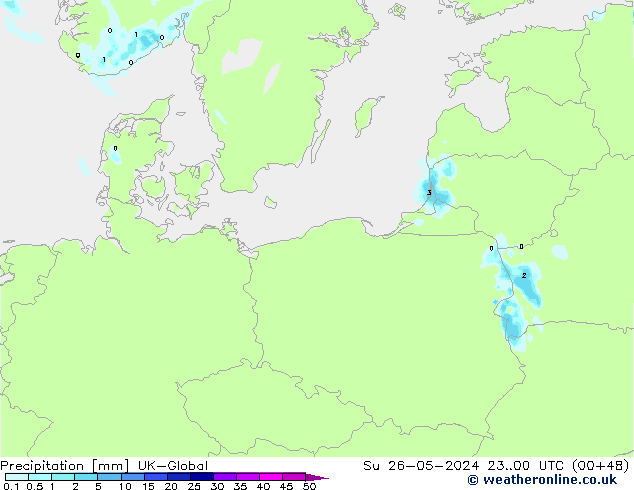 Niederschlag UK-Global So 26.05.2024 00 UTC