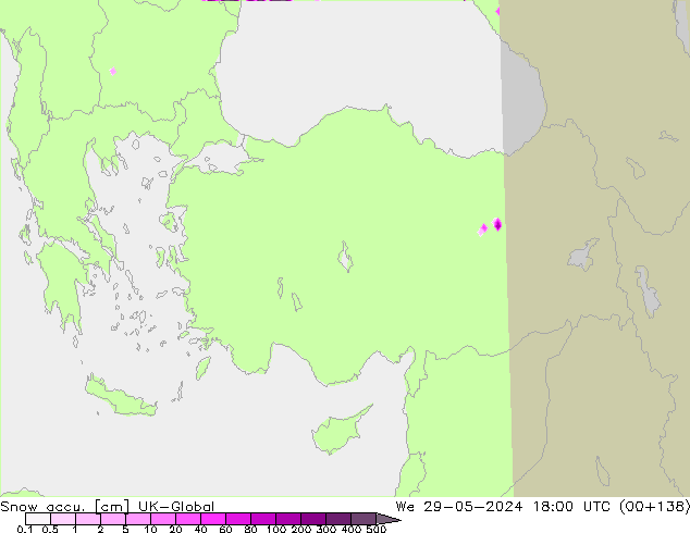 Snow accu. UK-Global We 29.05.2024 18 UTC