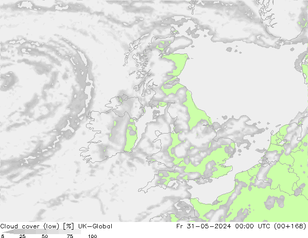 Nuages (bas) UK-Global ven 31.05.2024 00 UTC