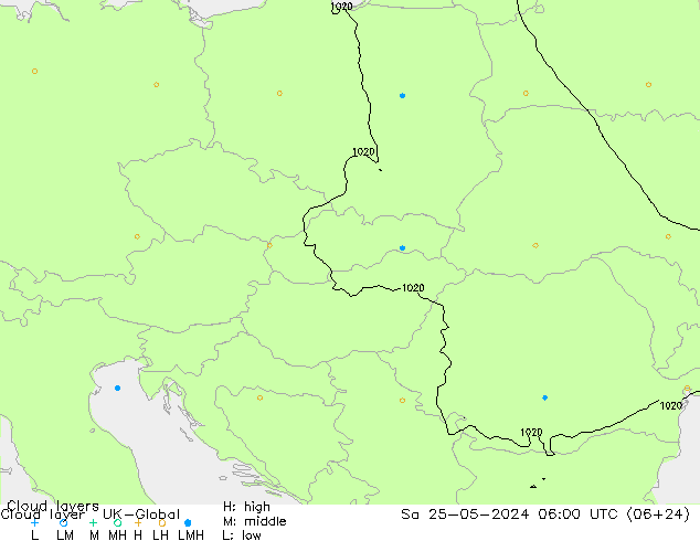 Cloud layer UK-Global sam 25.05.2024 06 UTC