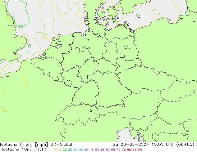 Isotachs (mph) UK-Global Su 26.05.2024 18 UTC