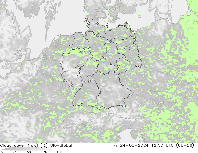 nízká oblaka UK-Global Pá 24.05.2024 12 UTC