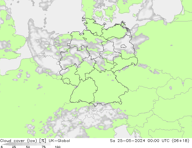 облака (низкий) UK-Global сб 25.05.2024 00 UTC