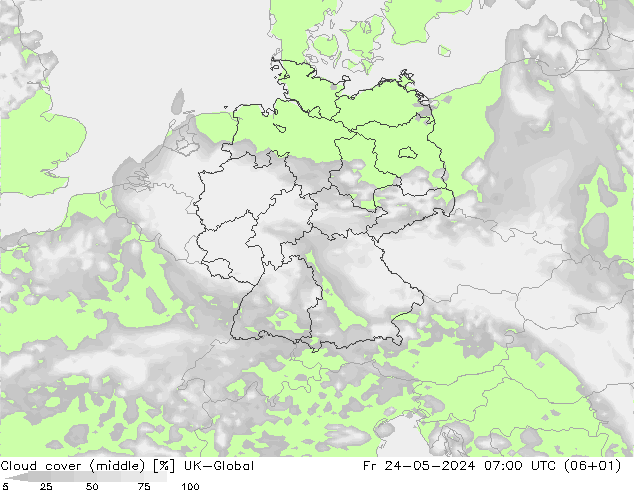 Cloud cover (middle) UK-Global Fr 24.05.2024 07 UTC