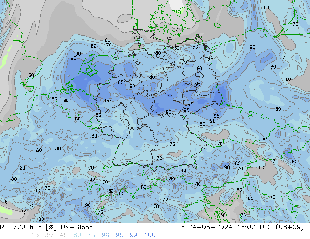 RH 700 hPa UK-Global Pá 24.05.2024 15 UTC