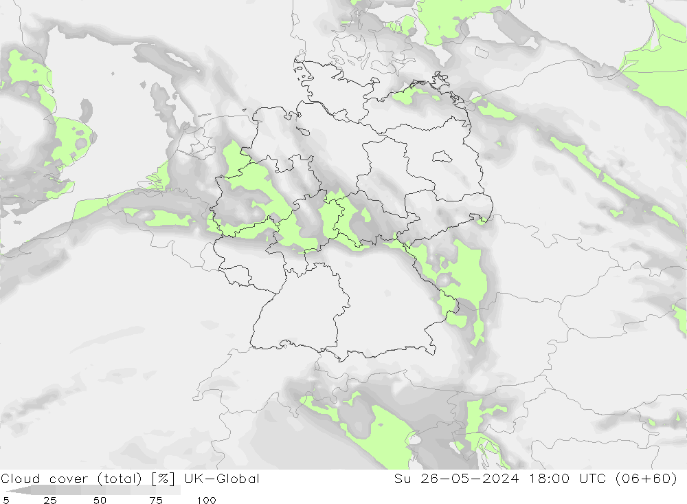 Nuages (total) UK-Global dim 26.05.2024 18 UTC