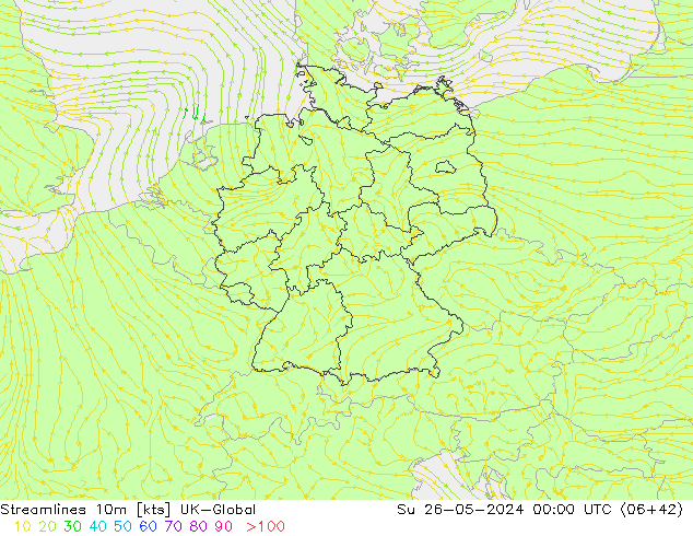 Linea di flusso 10m UK-Global dom 26.05.2024 00 UTC