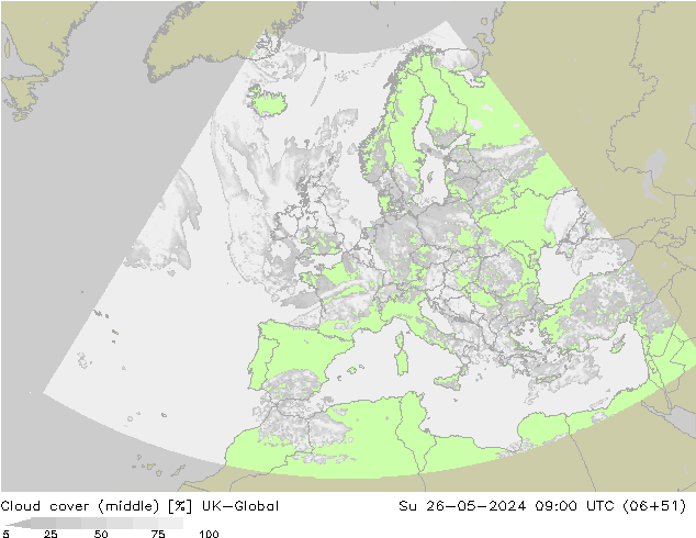 Cloud cover (middle) UK-Global Su 26.05.2024 09 UTC