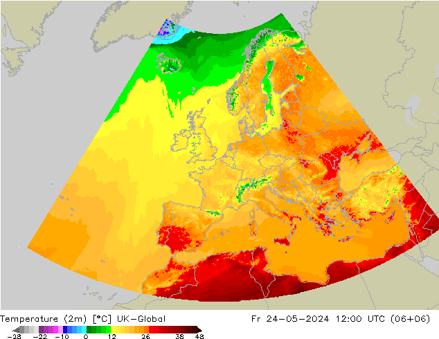 карта температуры UK-Global пт 24.05.2024 12 UTC