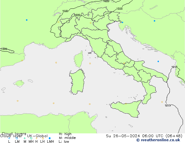 Cloud layer UK-Global Вс 26.05.2024 06 UTC