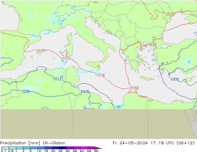 Neerslag UK-Global vr 24.05.2024 18 UTC