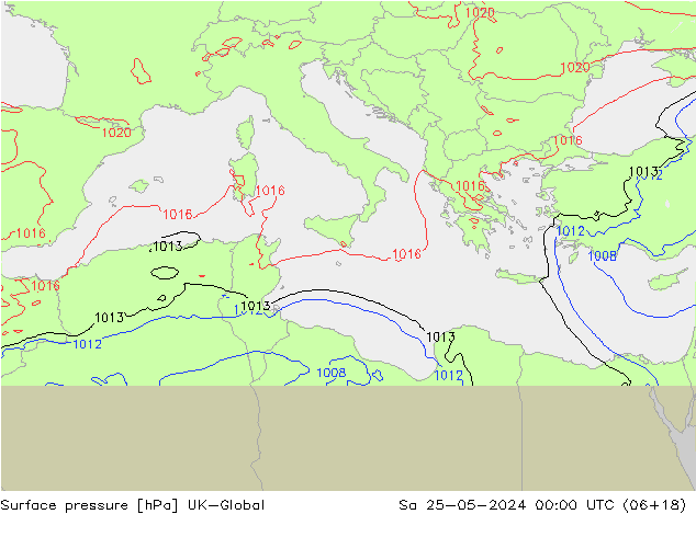 ciśnienie UK-Global so. 25.05.2024 00 UTC