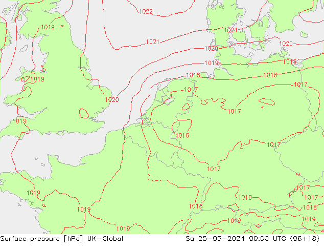 ciśnienie UK-Global so. 25.05.2024 00 UTC