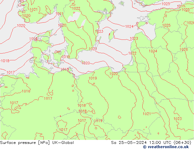 ciśnienie UK-Global so. 25.05.2024 12 UTC