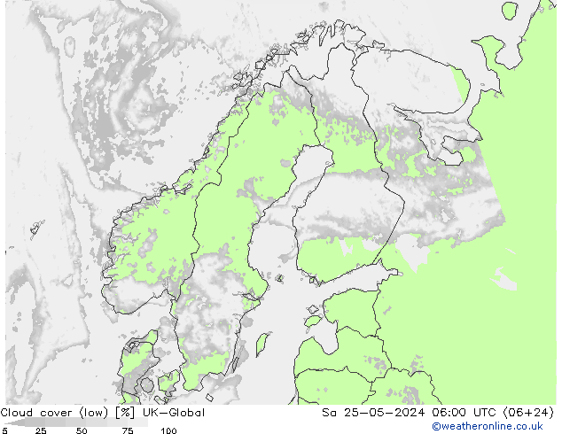 облака (низкий) UK-Global сб 25.05.2024 06 UTC