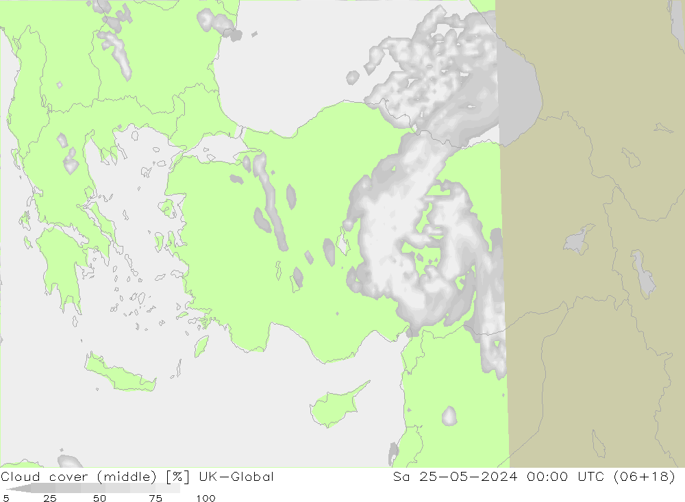 Nubes medias UK-Global sáb 25.05.2024 00 UTC