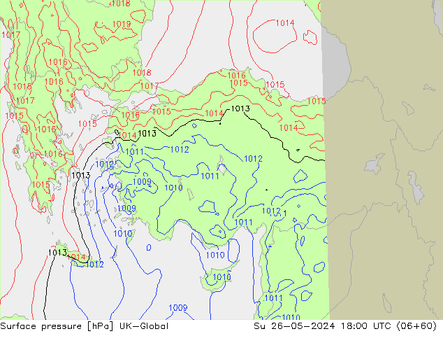 pressão do solo UK-Global Dom 26.05.2024 18 UTC